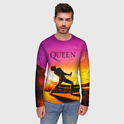 Лонгслив мужской Queen Фредди Меркьюри, цвет: 3D-принт — фото 2