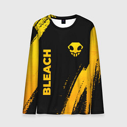 Лонгслив мужской Bleach - gold gradient: надпись, символ, цвет: 3D-принт