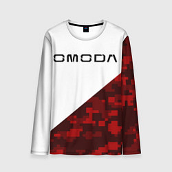 Мужской лонгслив Omoda red white