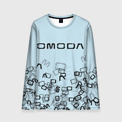 Лонгслив мужской Omoda letters pattern, цвет: 3D-принт