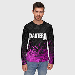 Лонгслив мужской Pantera rock legends: символ сверху, цвет: 3D-принт — фото 2