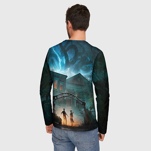 Мужской лонгслив Особняк Alone in the dark / 3D-принт – фото 4