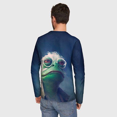 Мужской лонгслив Седая Пепе / 3D-принт – фото 4