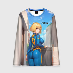 Лонгслив мужской Fallout game girl, цвет: 3D-принт