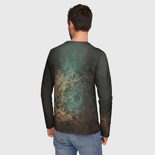 Мужской лонгслив Изумрудная жрица / 3D-принт – фото 4