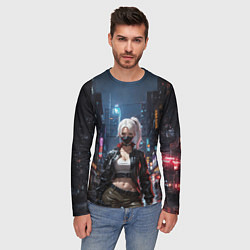 Лонгслив мужской Уличная хулиганка, цвет: 3D-принт — фото 2