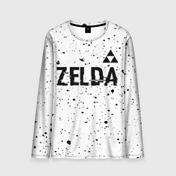 Лонгслив мужской Zelda glitch на светлом фоне: символ сверху, цвет: 3D-принт
