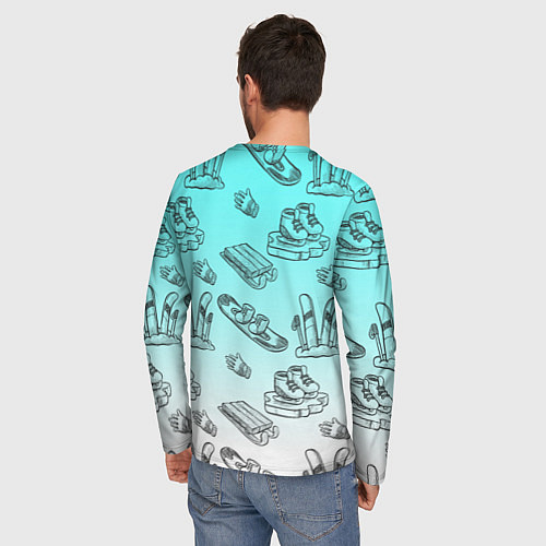 Мужской лонгслив Перезимуем / 3D-принт – фото 4