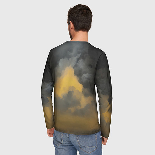 Мужской лонгслив Рыцарь в узорчатой броне / 3D-принт – фото 4