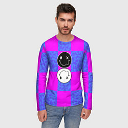 Лонгслив мужской Smile chaos, цвет: 3D-принт — фото 2