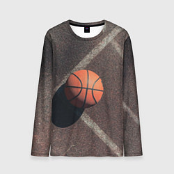 Лонгслив мужской Мяч баскетбольный, цвет: 3D-принт