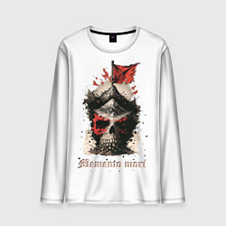 Лонгслив мужской Череп memento mori, цвет: 3D-принт