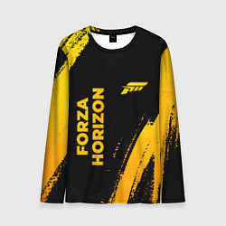 Мужской лонгслив Forza Horizon - gold gradient вертикально