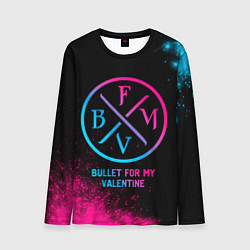 Мужской лонгслив Bullet For My Valentine - neon gradient