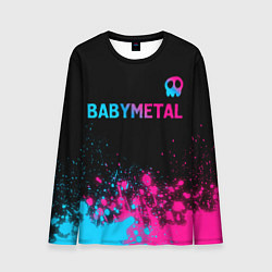 Лонгслив мужской Babymetal - neon gradient посередине, цвет: 3D-принт