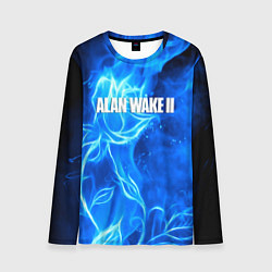 Лонгслив мужской Alan Wake 2 flame, цвет: 3D-принт