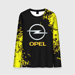 Лонгслив мужской Opel желтые краски, цвет: 3D-принт