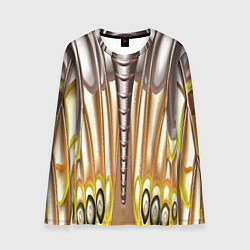Мужской лонгслив Абстрактный рисунок по мотивам крыла бабочки