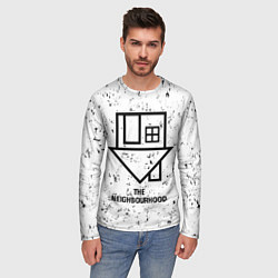 Лонгслив мужской The Neighbourhood glitch на светлом фоне, цвет: 3D-принт — фото 2