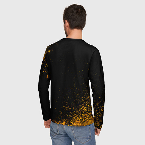 Мужской лонгслив Sabaton - gold gradient / 3D-принт – фото 4