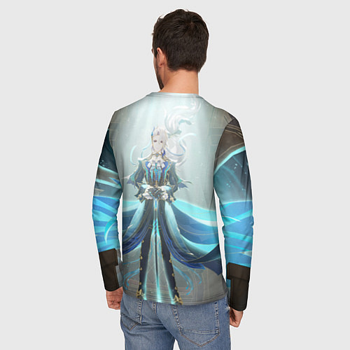 Мужской лонгслив Genshin Impact Нёвиллет / 3D-принт – фото 4