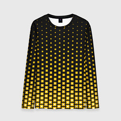 Лонгслив мужской Жёлтые квадраты, цвет: 3D-принт