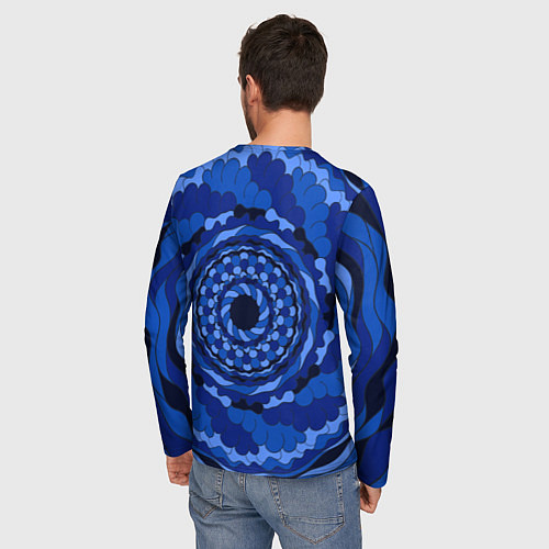 Мужской лонгслив Витраж: морская пучина / 3D-принт – фото 4