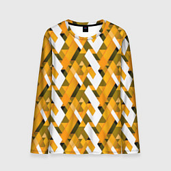 Мужской лонгслив White and yellow shapes