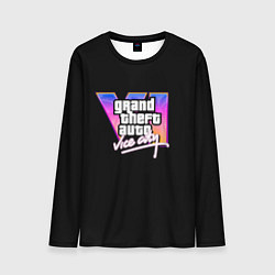 Лонгслив мужской Gta 6 vice city logo, цвет: 3D-принт