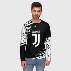 Лонгслив мужской Juventus спорт краски, цвет: 3D-принт — фото 2