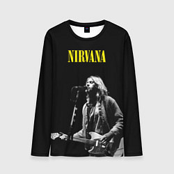 Лонгслив мужской Группа Nirvana Курт Кобейн, цвет: 3D-принт