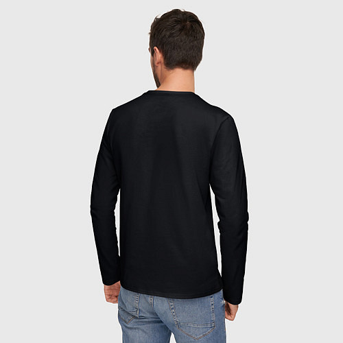 Мужской лонгслив Ёжик в тумане с дымом кальяна / 3D-принт – фото 4