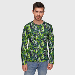 Лонгслив мужской Three, цвет: 3D-принт — фото 2