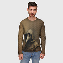 Лонгслив мужской Чумной доктор в балахоне, цвет: 3D-принт — фото 2