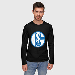 Лонгслив мужской Schalke 04 fc club sport, цвет: 3D-принт — фото 2