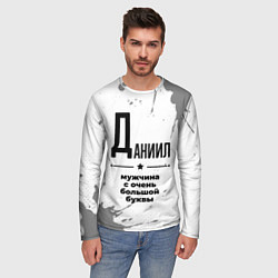 Лонгслив мужской Даниил мужчина ну с очень большой буквы, цвет: 3D-принт — фото 2