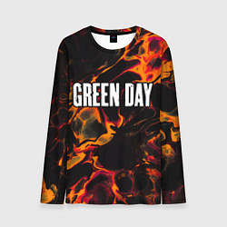 Мужской лонгслив Green Day red lava