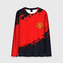 Лонгслив мужской Manchester United colors sport, цвет: 3D-принт