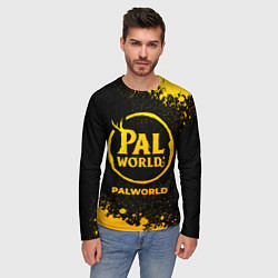 Лонгслив мужской Palworld - gold gradient, цвет: 3D-принт — фото 2