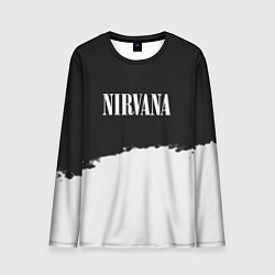 Лонгслив мужской Nirvana текстура, цвет: 3D-принт