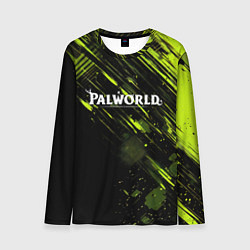 Мужской лонгслив Palworld logo black green