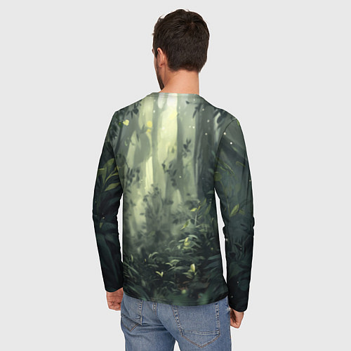 Мужской лонгслив Лисёнок в солнечных лучах / 3D-принт – фото 4