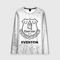 Лонгслив мужской Everton с потертостями на светлом фоне, цвет: 3D-принт