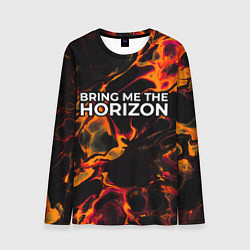 Лонгслив мужской Bring Me the Horizon red lava, цвет: 3D-принт