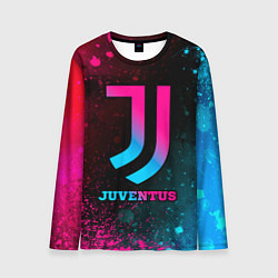 Лонгслив мужской Juventus - neon gradient, цвет: 3D-принт