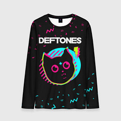 Лонгслив мужской Deftones - rock star cat, цвет: 3D-принт