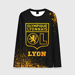 Лонгслив мужской Lyon - gold gradient, цвет: 3D-принт