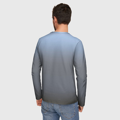 Мужской лонгслив Выдра смотрит из воды / 3D-принт – фото 4