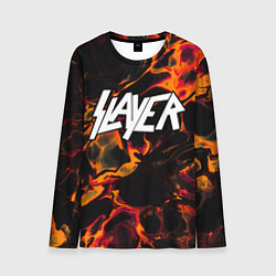 Мужской лонгслив Slayer red lava