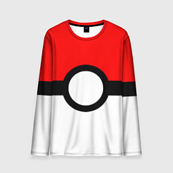 Лонгслив мужской Pokeball texture, цвет: 3D-принт